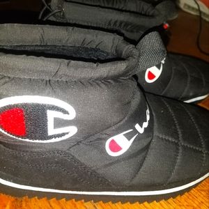 champion snow booties black